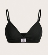 Czarny Sportowy Stanik Obcisły Damski - Rozmiar M