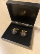 Krypto Spinki do mankietów Bitcoin BTC na prezent