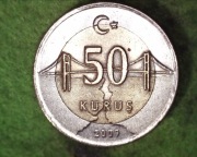 Turcja 50 kuruszy  2009
