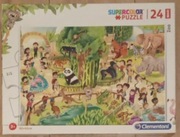 Puzzle Supercolor 24 Maxi Zoo Clementoni