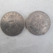 Monety 20 zł,  Marceli Nowotko, lata 70'te, 