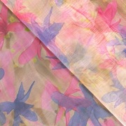 Organza kwiatowy wzór tkanina lekka na bluzkę sukienkę 0,5mb