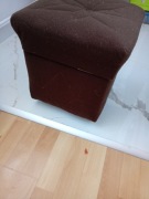 Pufy otwierane brązowe