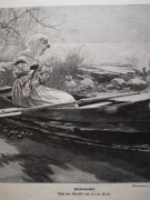 Drzeworyt sztorcowy 1891.Wróżba z... 