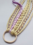 Dredy w gumce doczepy dredloki peruka warkoczyki zagęszczanie włosów treska