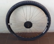 Koło tylne kompletne z roweru Cube 28'', obręcze CUBE ZX20, 32H, Disc