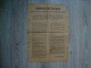 Obwieszczenie o stanie wojennym - 1981 r.