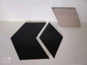 Płytka ceramiczna Dunin Rombic czarny mat 01