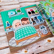 Książeczka na rzepy Toca Boca Life. Domek rodziny. 