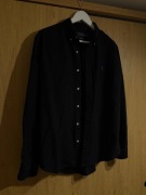 Klasyczna Koszula POLO Ralph Lauren Czarna Slim Fit Logo Black Purple