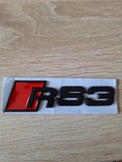 ZNACZEK EMBLEMAT LOGO AUDI RS3 CZARNY POŁYSK