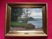 Stary obraz na płótnie Emil Wennerwald