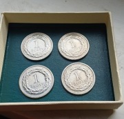 Zestaw 1 zł 1991 r-4szt