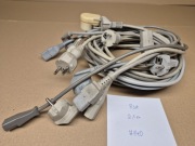 Kabel zasilający szary, PE+N, 10/16A,250V, 2,5 m SZARY