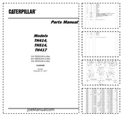 CAT TH414 TH514 TH417 Telehandler Parts Catalog  Katalog części 