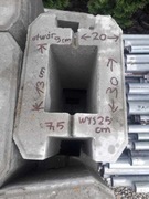 Łącznik betonowy, cokół, kostka, ogrodzenie, panel