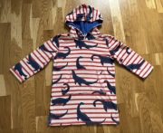 Ponczo kąpielowe bluza Mini Boden r. 122 dinozaury