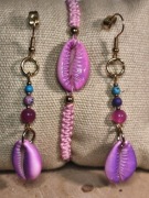 Zestaw biżuterii kolczyki i bransoletka 