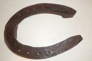 Stara duża podkowa końska -używana 18cm x 13cm. Na szczęście