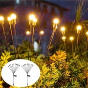 Lampki solarne LED, zestaw 2 sztuk, IP65, dekoracyjne, zewnętrzne