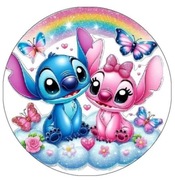 lilo i stitch opłatek na tort 20 cm średnica 