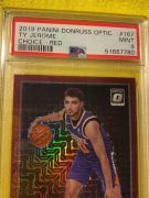 2019-20 OPTIC #167 SUNS Ty Jerome RC CHOICE RED 82/88 PSA 9 mint