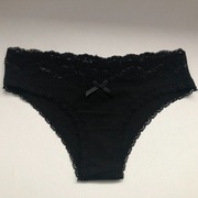 Kup 3 rzeczy zapłać za 2, czarne majtki figi New Yorker xs 34 koronka