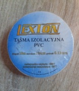 Lexton taśma izolacyjna PVC biała 10m szer 19mm grubość 0,13mm (43)