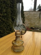 Lampa naftowa z lusterkiem, lata PRL.