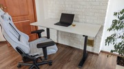 Ergonomiczne Gamingowe Biurko regulowane elektrycznie Biały 120x60