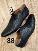Buty 38 czarnw zara oxford półbuty wiązane