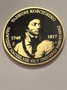 Kościuszko. PRÓBA 07/10. Fi 32 mm. Mosiądz. Gyges