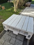 Stolik z palet na kółkach 67cm 79cm, wys. 40