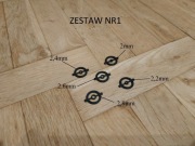 Zestaw 5 insertów Weihrauch stara wersja, lata 70