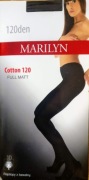 Rajstopy bawełniane Marilyn Cotton 120 czarne 3/4
