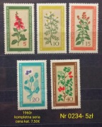 Znaczki flora:0234: kwiaty- DDR/NRD 1960r **