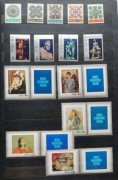 Klaser ze znaczkami czystymi abonamentowymi z lat 1972-1975 ** Polska
