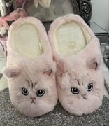 Kapcie słodkie różowe kotki 38/39