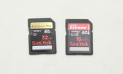 Zestaw Kart Pamięci SanDisk Extreme Pro 32GB i SanDisk Extreme 16GB