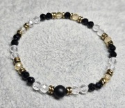 Bransoletka czarny turmalin I cytryn