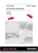 SERWISOWKA KAWASAKI KX 250F KXF 250 2019r KSIAZKA NAPRAW j.POLSKI