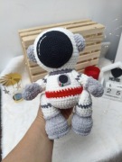 Maskotka ASTRONAUTA Szydełkowy Kosmonauta Handmade Amigurumi