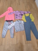 Ubrania bluzy spodnie wiatrówka dla dziewczynki 122