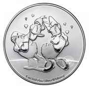 srebrna moneta Donald Duck & Daisy Duck, Niue 2021