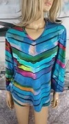 Bluzka damska wiskoza wielokolorowa, Elton 46
