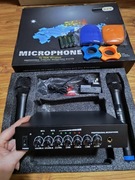 Profesjonalny Zestaw Mikrofonów Bezprzewodowych z Odbiornikiem  Karaoke