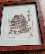 Grafika Litografia Duerer Haus Sieglinde Meythaler
