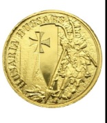 Husaria 2 moneta 1/10 uncji złota. 2 grosze Polska uncjówka