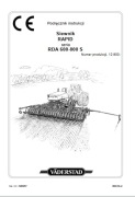 Instrukcja obsługi VADERSTAD RAPID RDA 600 S, RDA 700 S, RDA 800 S PL