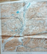 Stara mapa przedwojenna Mittenwald Niemcy 